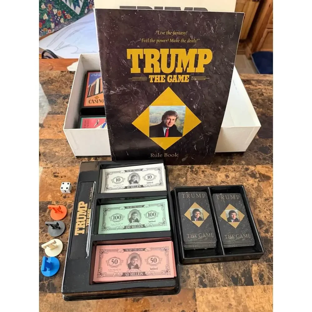Trump: The Game (1989) Complete & Clean Vintage Milton Bradley Board Game MWL115